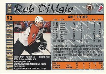 1995-96 Topps #92 Rob Dimaio Back