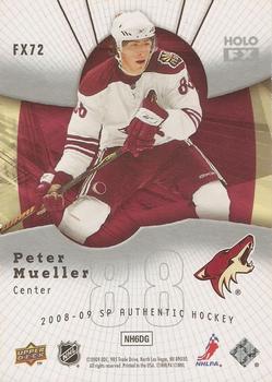 2008-09 SP Authentic - Holoview FX #FX72 Peter Mueller Back
