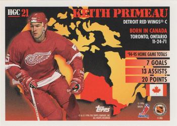1995-96 Topps - Home Grown Canada #HGC21 Keith Primeau Back