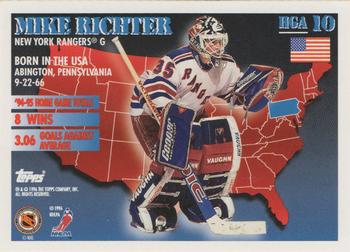 1995-96 Topps - Home Grown USA #HGA10 Mike Richter Back