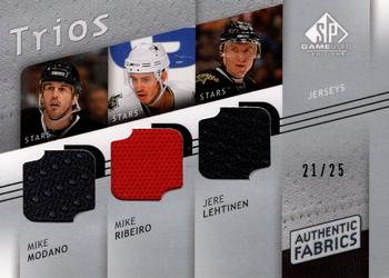 2008-09 SP Game Used - Authentic Fabrics Trios #AF3-MRL Mike Modano / Mike Ribeiro / Jere Lehtinen  Front