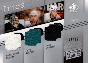 2008-09 SP Game Used - Authentic Fabrics Trios #AF3-SFW Marc-Andre Fleury / Petr Sykora / Ryan Whitney  Front