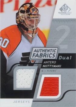 2008-09 SP Game Used - Authentic Fabrics Dual #AF-AN Antero Niittymaki  Front