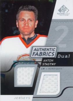2008-09 SP Game Used - Authentic Fabrics Dual #AF-AS Anton Stastny  Front