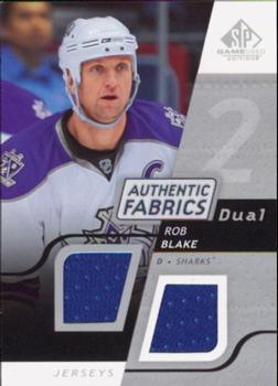 2008-09 SP Game Used - Authentic Fabrics Dual #AF-BL Rob Blake  Front