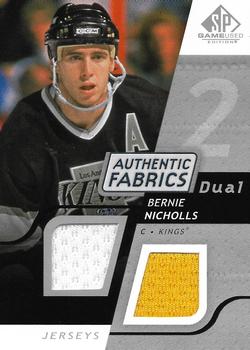 2008-09 SP Game Used - Authentic Fabrics Dual #AF-BN Bernie Nicholls  Front