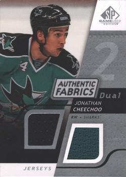2008-09 SP Game Used - Authentic Fabrics Dual #AF-CH Jonathan Cheechoo  Front