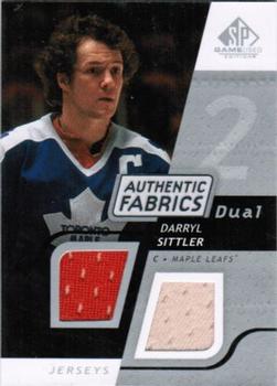 2008-09 SP Game Used - Authentic Fabrics Dual #AF-DL Darryl Sittler  Front