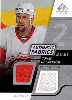 2008-09 SP Game Used - Authentic Fabrics Dual #AF-HO Tomas Holmstrom  Front