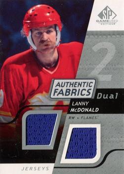 2008-09 SP Game Used - Authentic Fabrics Dual #AF-LM Lanny McDonald  Front