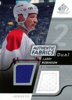 2008-09 SP Game Used - Authentic Fabrics Dual #AF-LR Larry Robinson  Front