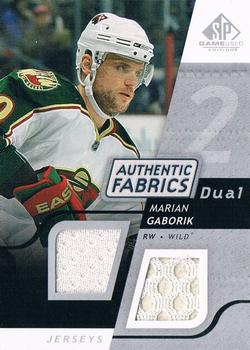 2008-09 SP Game Used - Authentic Fabrics Dual #AF-MG Marian Gaborik  Front