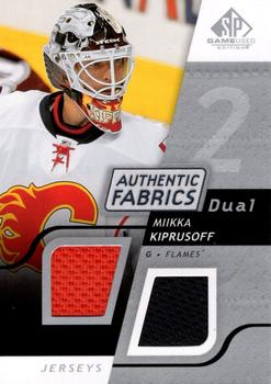 2008-09 SP Game Used - Authentic Fabrics Dual #AF-MK Miikka Kiprusoff  Front