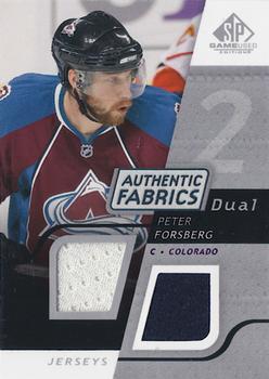2008-09 SP Game Used - Authentic Fabrics Dual #AF-PF Peter Forsberg  Front