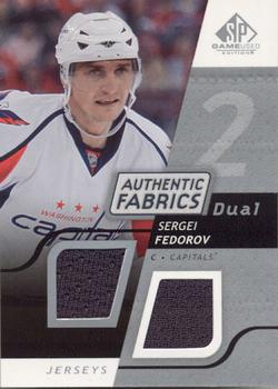 2008-09 SP Game Used - Authentic Fabrics Dual #AF-SF Sergei Fedorov  Front