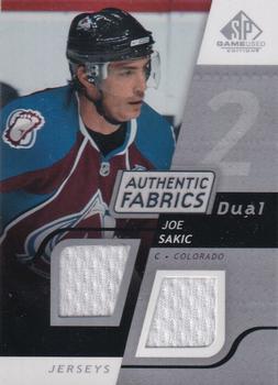 2008-09 SP Game Used - Authentic Fabrics Dual #AF-SK Joe Sakic  Front