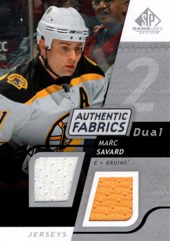 2008-09 SP Game Used - Authentic Fabrics Dual #AF-SV Marc Savard  Front