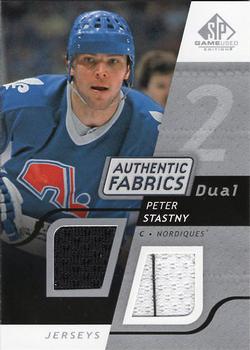 2008-09 SP Game Used - Authentic Fabrics Dual #AF-SY Peter Stastny  Front