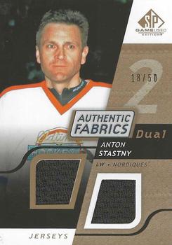 2008-09 SP Game Used - Authentic Fabrics Dual Gold #AF-AS Anton Stastny  Front
