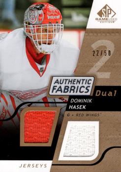 2008-09 SP Game Used - Authentic Fabrics Dual Gold #AF-DH Dominik Hasek  Front