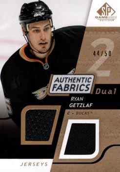 2008-09 SP Game Used - Authentic Fabrics Dual Gold #AF-RG Ryan Getzlaf  Front