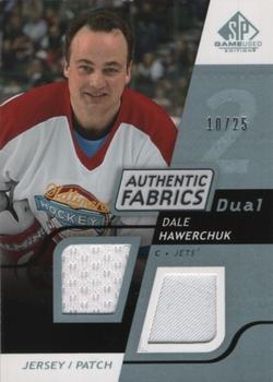 2008-09 SP Game Used - Authentic Fabrics Dual Platinum - Jersey Patch #AF-HW Dale Hawerchuk  Front