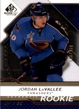 2008-09 SP Game Used - Gold #133 Jordan LaVallee  Front