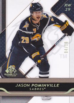 2008-09 SP Game Used - Gold Spectrum #14 Jason Pominville  Front