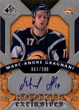 2008-09 SP Game Used - Rookie Exclusive Autographs #RE-MG Marc-Andre Gragnani  Front