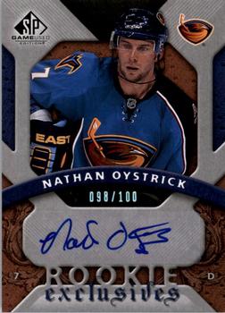 2008-09 SP Game Used - Rookie Exclusive Autographs #RE-NO Nathan Oystrick  Front