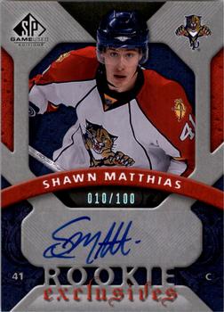 2008-09 SP Game Used - Rookie Exclusive Autographs #RE-SM Shawn Matthias  Front