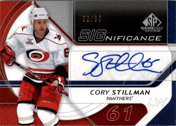 2008-09 SP Game Used - SIGnificance #SIG-CS Cory Stillman  Front