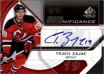 2008-09 SP Game Used - SIGnificance #SIG-TZ Travis Zajac  Front