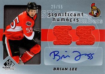 2008-09 SP Game Used - SIGnificant Numbers #SN-BL Brian Lee Front