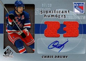 2008-09 SP Game Used - SIGnificant Numbers #SN-CD Chris Drury Front
