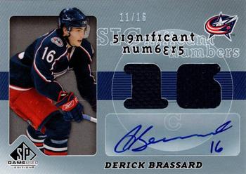2008-09 SP Game Used - SIGnificant Numbers #SN-DB Derick Brassard Front