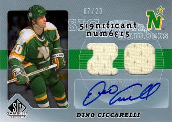 2008-09 SP Game Used - SIGnificant Numbers #SN-DC Dino Ciccarelli Front
