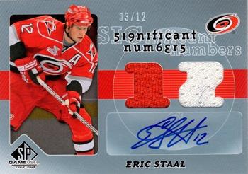 2008-09 SP Game Used - SIGnificant Numbers #SN-ES Eric Staal Front