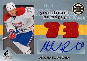 2008-09 SP Game Used - SIGnificant Numbers #SN-MR Michael Ryder Front