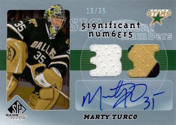 2008-09 SP Game Used - SIGnificant Numbers #SN-MT Marty Turco Front