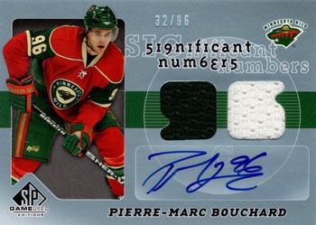 2008-09 SP Game Used - SIGnificant Numbers #SN-PB Pierre-Marc Bouchard Front