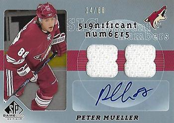 2008-09 SP Game Used - SIGnificant Numbers #SN-PM Peter Mueller Front