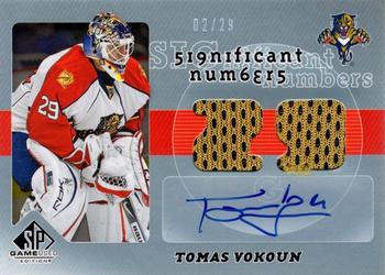 2008-09 SP Game Used - SIGnificant Numbers #SN-VO Tomas Vokoun Front