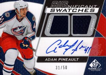 2008-09 SP Game Used - SIGnificant Swatches #SS-AP Adam Pineault  Front