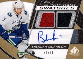 2008-09 SP Game Used - SIGnificant Swatches #SS-MO Brendan Morrison  Front