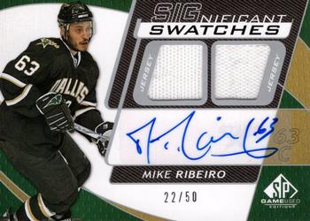 2008-09 SP Game Used - SIGnificant Swatches #SS-MR Mike Ribeiro  Front