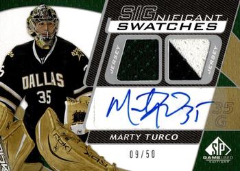 2008-09 SP Game Used - SIGnificant Swatches #SS-MT Marty Turco  Front