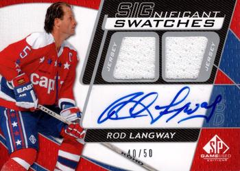 2008-09 SP Game Used - SIGnificant Swatches #SS-RL Rod Langway  Front