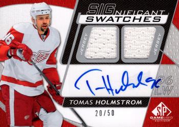 2008-09 SP Game Used - SIGnificant Swatches #SS-TH Tomas Holmstrom  Front