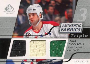 2008-09 SP Game Used - Authentic Fabrics Triple #3AF-DC Dino Ciccarelli  Front